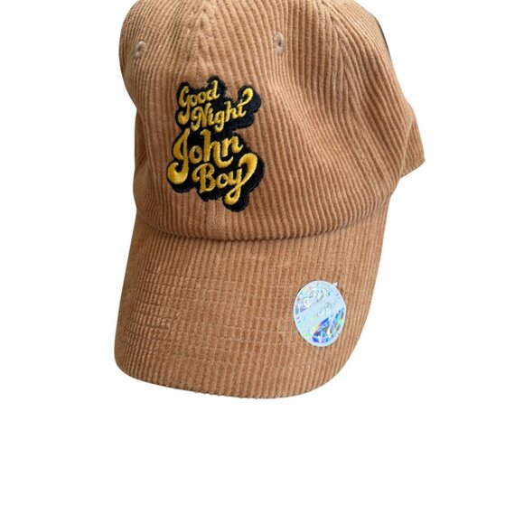 GOODNIGHT JOHN BOY Tan Corduroy Baseball Hat Cap NEW NWT - Picture 5 of 7